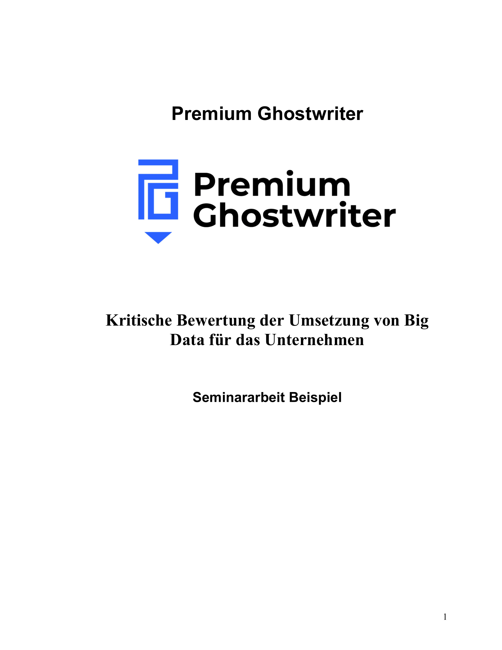 Kritische Bewertung der Umsetzung von Big Data für das Unternehmen