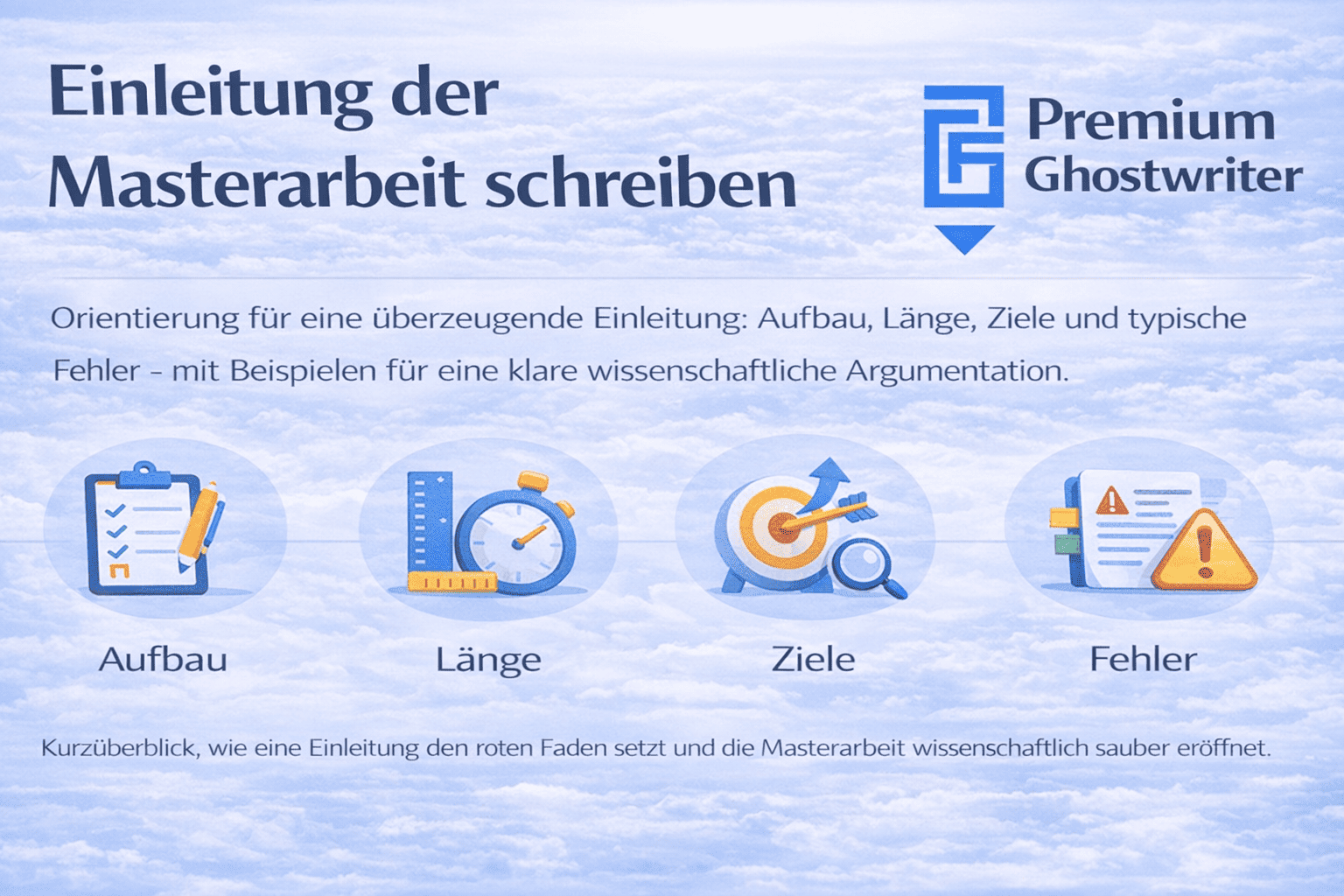Masterarbeit Einleitung schreiben: Aufbau, Länge, Zielsetzung, Beispiele und typische Fehler für eine überzeugende wissenschaftliche Einleitung