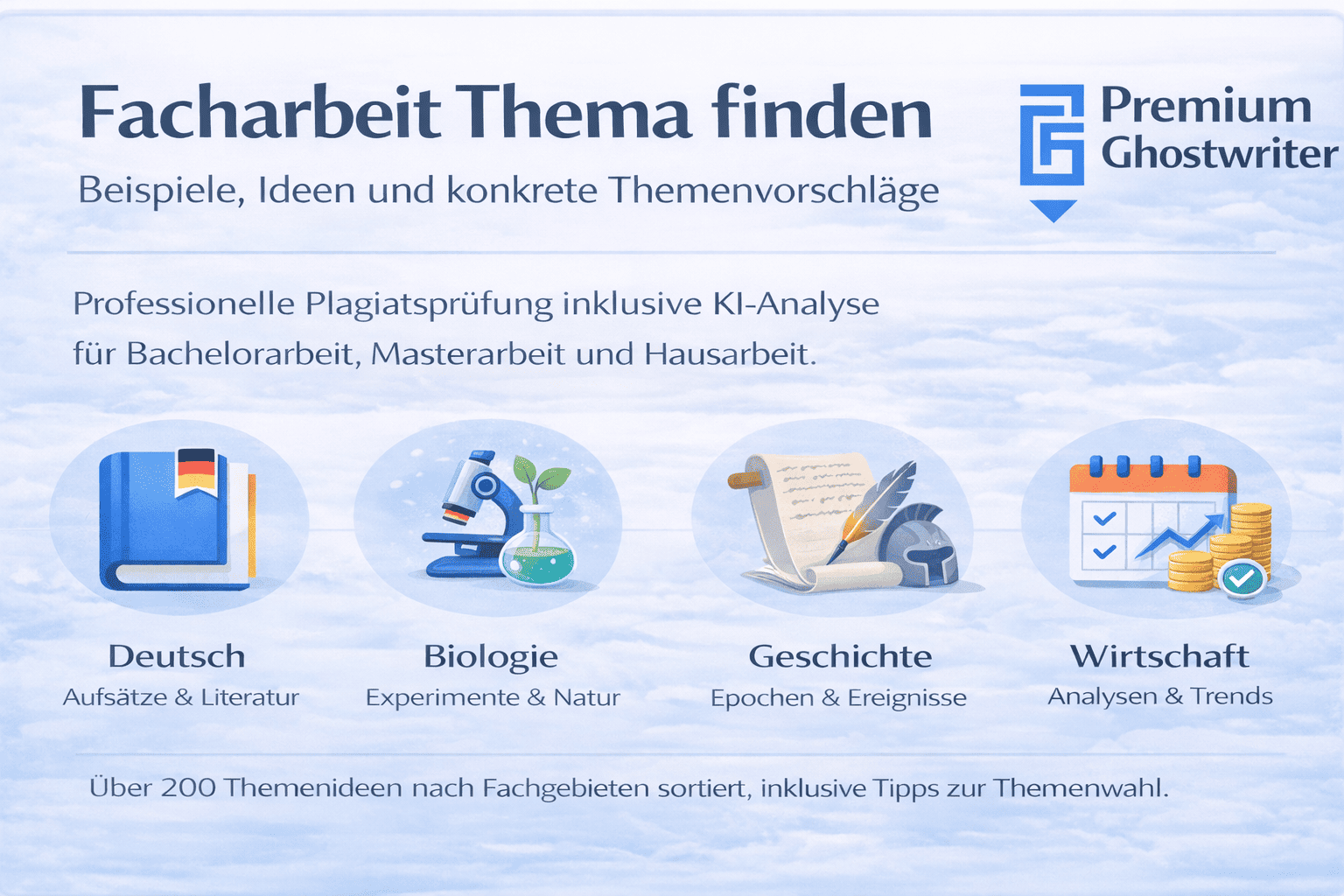 Facharbeit Thema finden – Ideen und Themenvorschläge